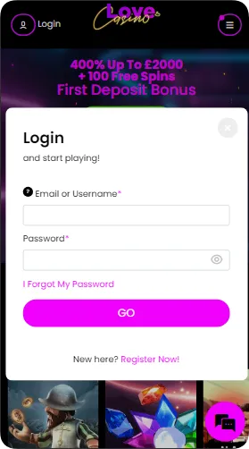 Love Casino login