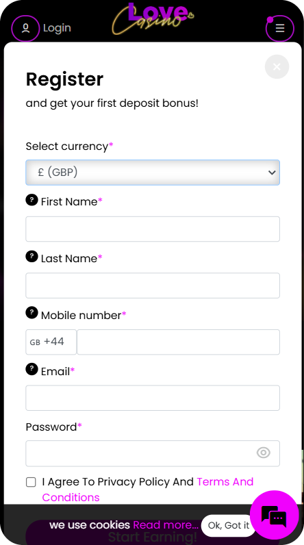 Register step 2